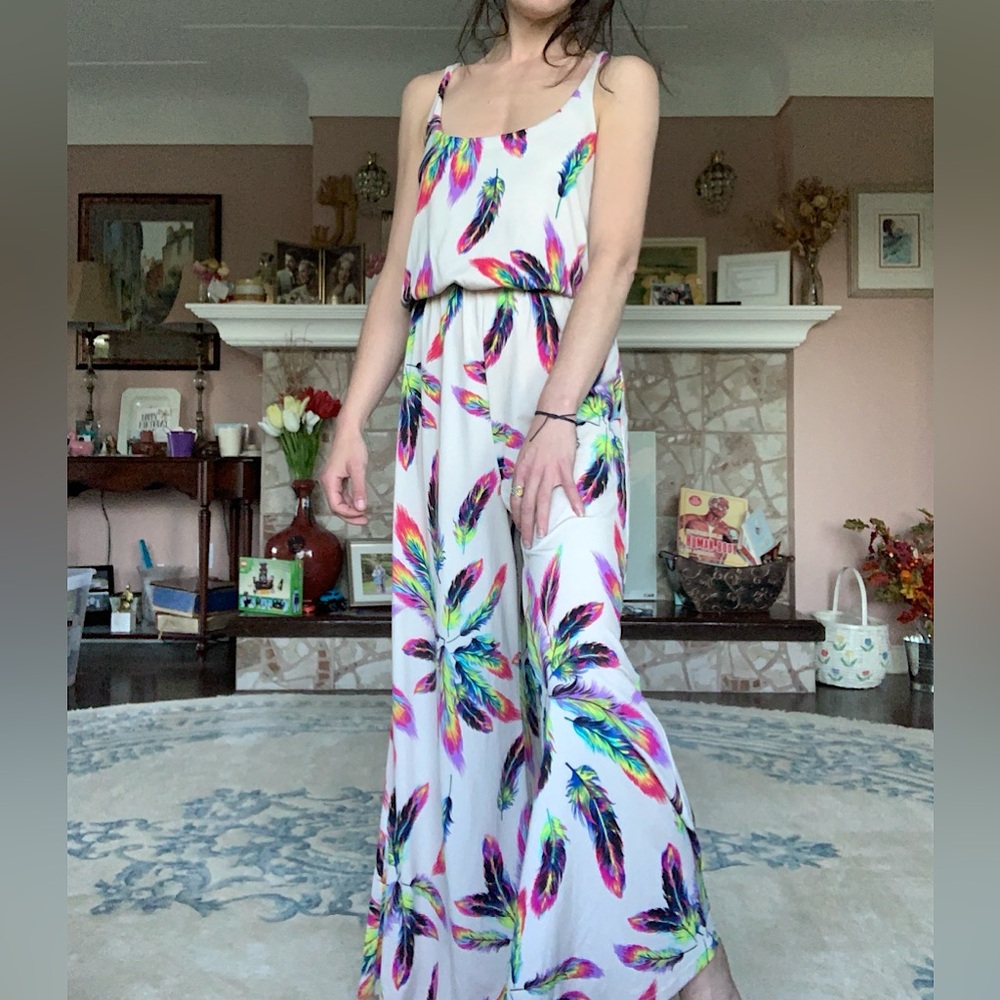 InSeparable Boho Feather Jumpsuit